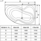 Комплектующие Панель для ванн ROSA II 150