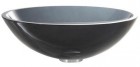 Умывальник стеклянный KRAUS GV-104-12mm черно-прозрачный