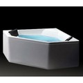 AM-PM Awe - Угловая гидромассажная ванна, акрил, 150x150 см